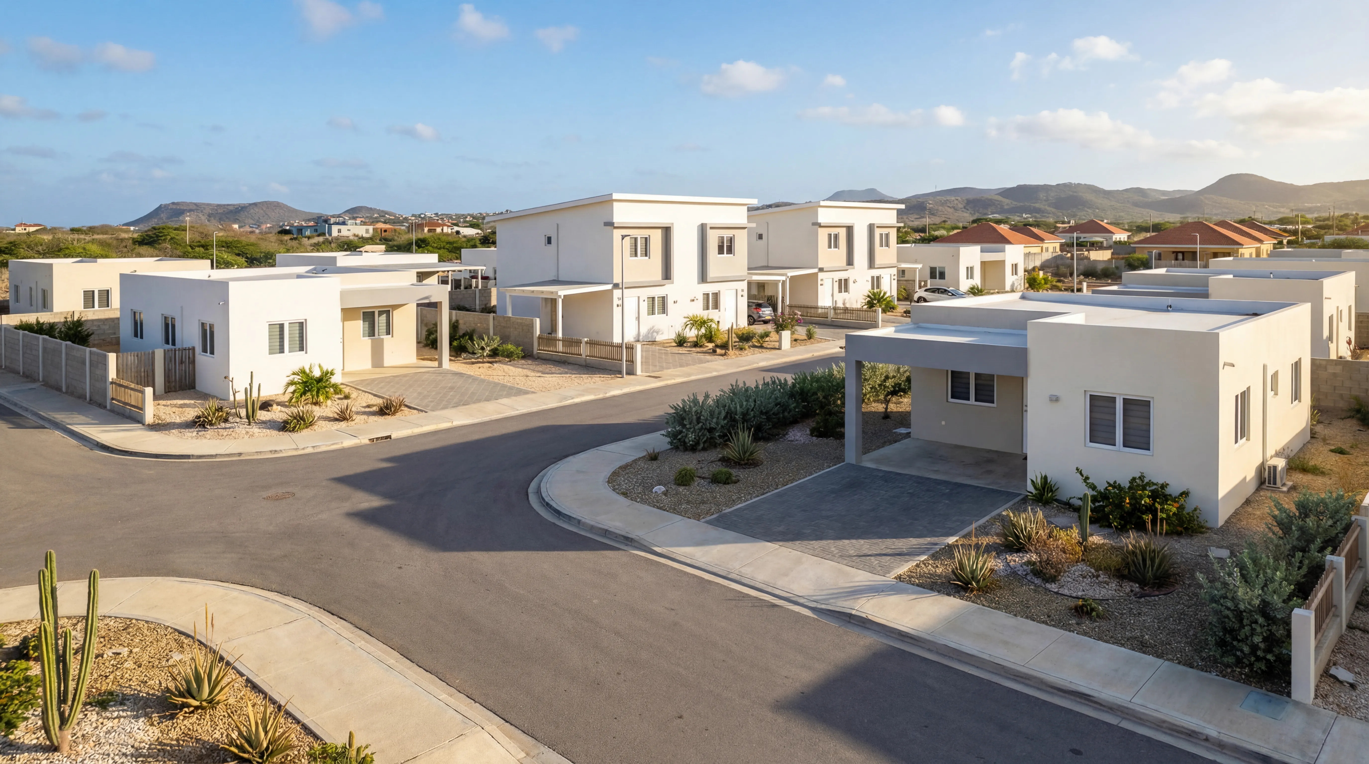 Aerial view of the Zapateer neighborhood